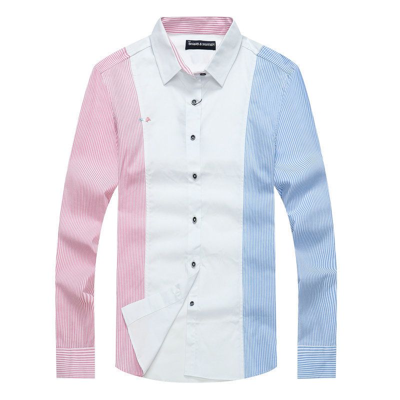 Compra Camisa De Manga Larga Para Hombres Diseño De Marca Algodón Harmont  Blaine Rayas Masculino Camisa Blusa S Masculina Homme Masculino Tops Gratis  Shipp Barato | Entrega Rápida Y Calidad | Es.Dhgate