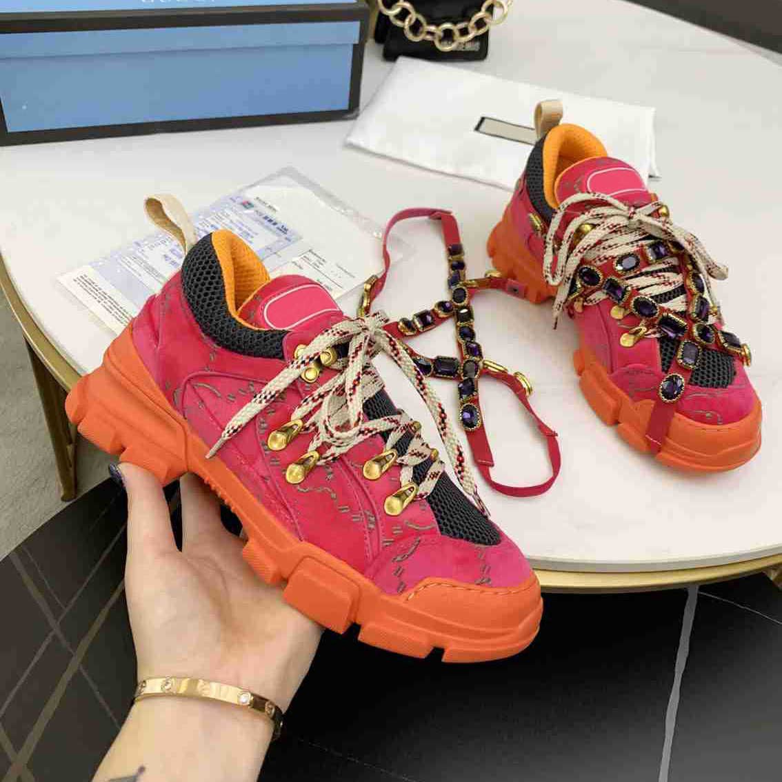 De Beste Kwaliteit Dames Diamond Ketting Casual Sportschoenen Mode Mannen  Platform Wandelen Schoen Sneakers Top Designer Couples Runners Trainers Box  Grote Maat 35 45 Tegen Een Goedkope Prijs, Online Casual Schoenen |DHgate