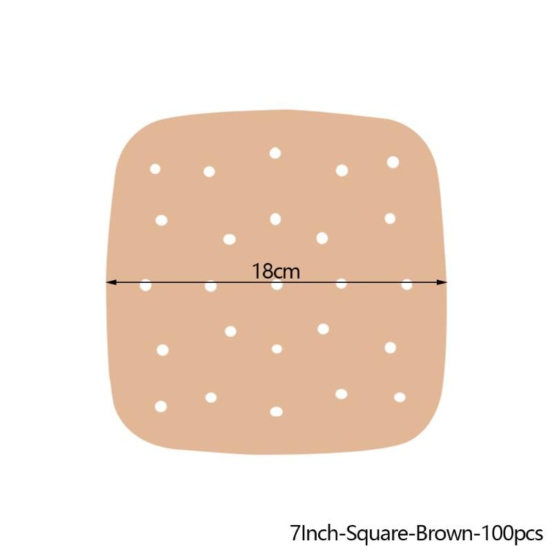 7-дюймовый квадратный коричневый