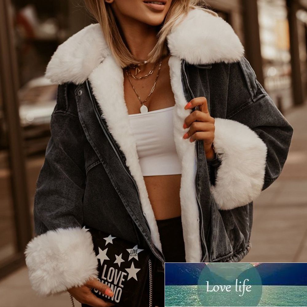 Womens Coats Faux Woolen Zipper Jackets Warm Winter Ladies Lapel Parka Coats Plush Outcoats Womens Coats Faux Woolen Zipper Jackets Warm Winter Ladies Lapel Parka Coats Plush Outcoats