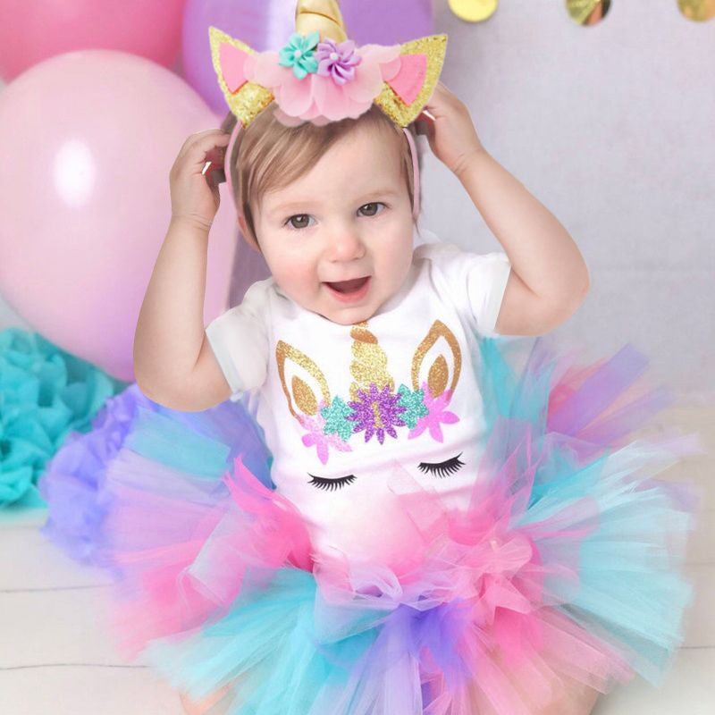 Compre Clássico Unicórnio Boutique Meninas Roupas 1st Festa De Aniversário  Bebê Menina Roupa Infantil Meninas Batismo Vestido 0 12 Meses Em Granel De  Vestidos Femininos Infantil | DHgate.Com