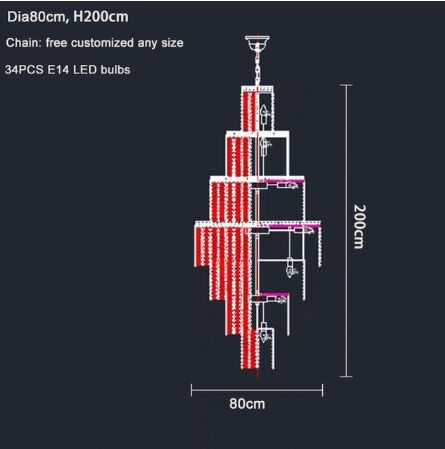 DIA80CM * H200CM