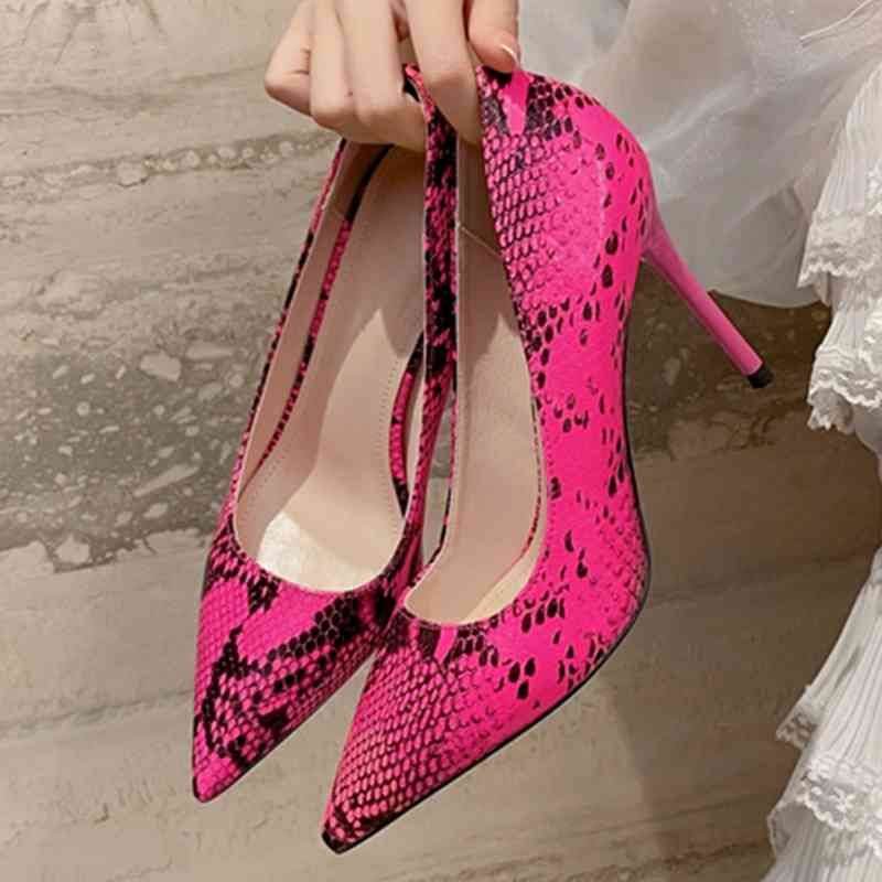 Zapatos Con Diseo De Serpiente Rosa Para Mujer, Calzado Sexy Con Estampado  Con Diseo Zapato Tacn Alto, Stilettos From Lingfen, $36.56 | DHgate.Com