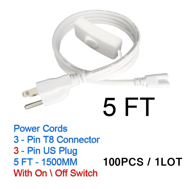 Cabos de alimentação de 5pin 3pin com interruptor