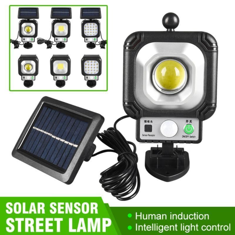 Lámpara de inducción de cuerpo humano solar Luz solar 100led Luz cálida Cuerpo humano Lámpara de inducción Lámpara de pared Patín Lámpara de calle 