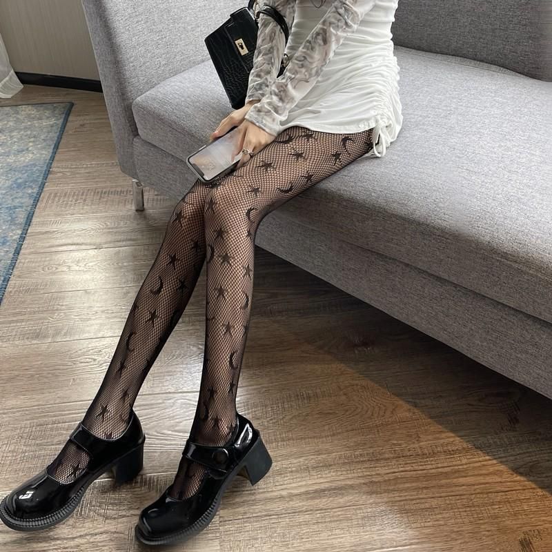 Socks \u0026 Hosiery Summer Thin Star Moon 
