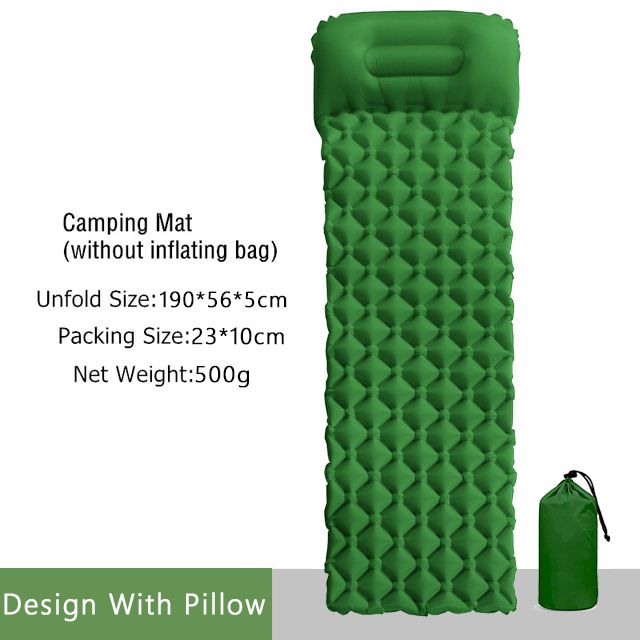 Green Camping Pad-One Seat