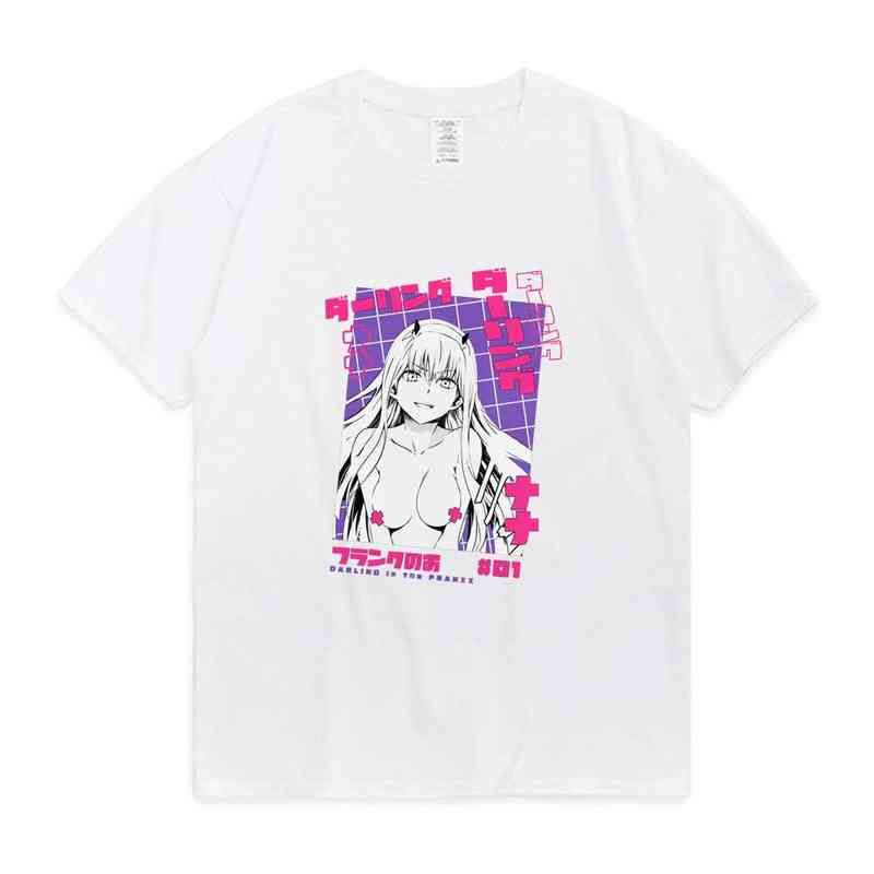 Anime T-Shirts Darling In The Franxx Zero Two Print Men Women