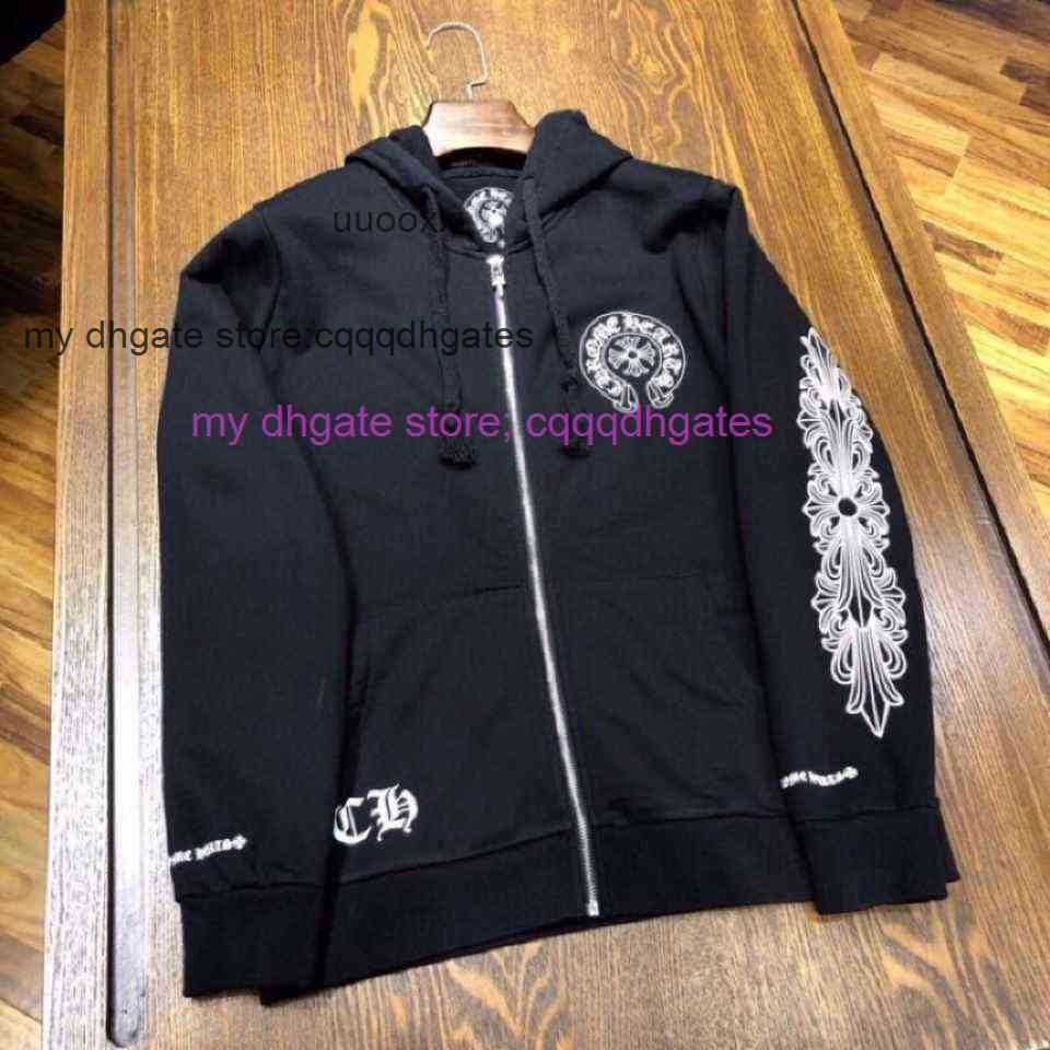 Trend Chrome/Hearts Fashion Zipper Hooded Jacket Mens Womens Same Printed  Loose Cotton Sweater Lovers Autumn Winter From Buyclothesing, $66.11 |  DHgate.Com