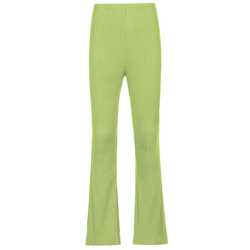 Zielone cienkie spodnie