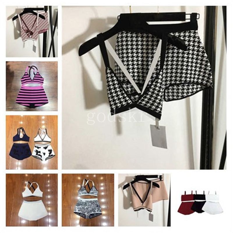 Compra Conjunto De Ropa Interior Para Mujer Clásica Bikini Textil Letra  Impresa Señoras Sexy Lencería De Lujo De Punto De Punto Para Mujer Ropa  Interior Traje De Baño Barato | Entrega Rápida