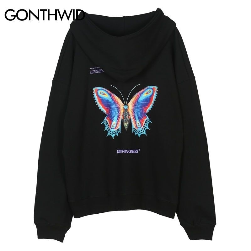 butterfly sleeve moletom com capuz