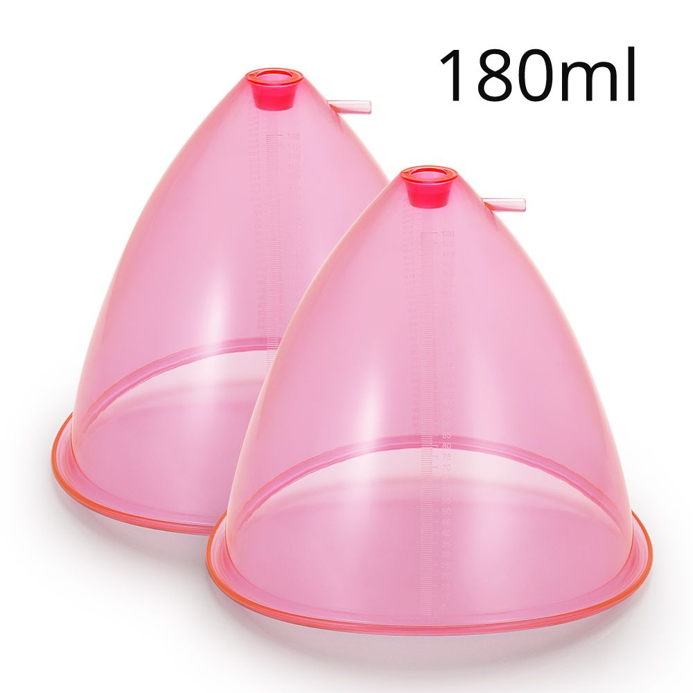 Een paar roze kopjes van 180 ml