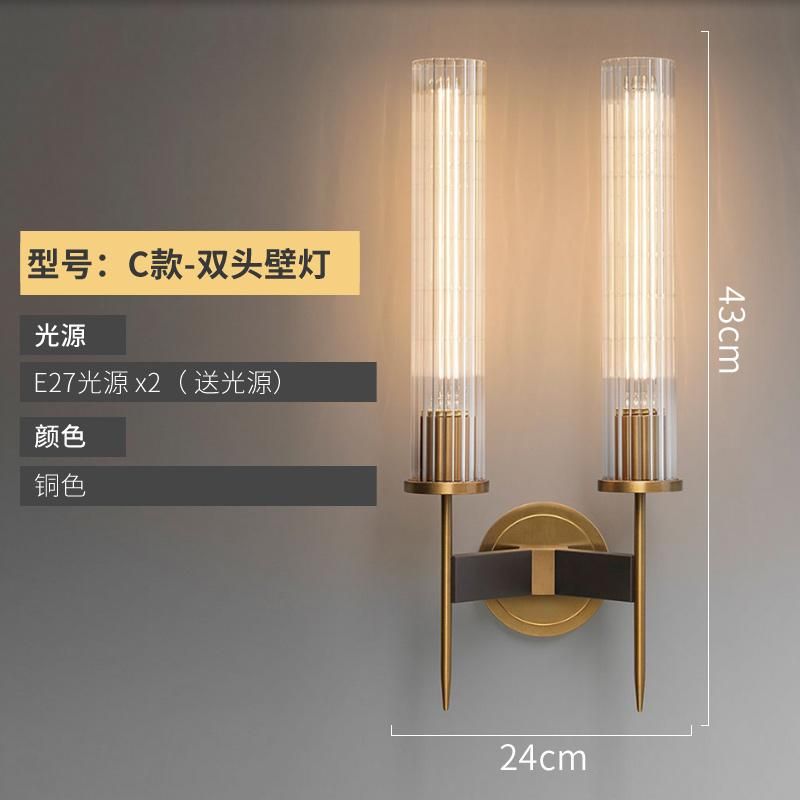 L24 x H43cm 6-10W luce calda