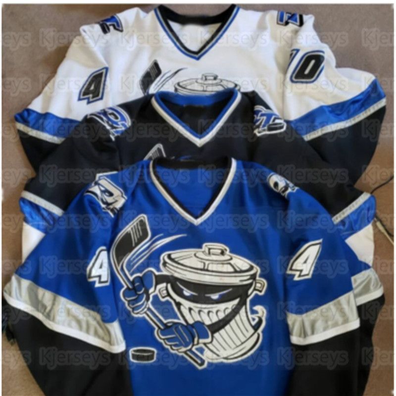 Source custom Danbury Trashers 2004-05 White Jersey C label Captain 49  Brent Gretzky Ice hockey jersey on m.