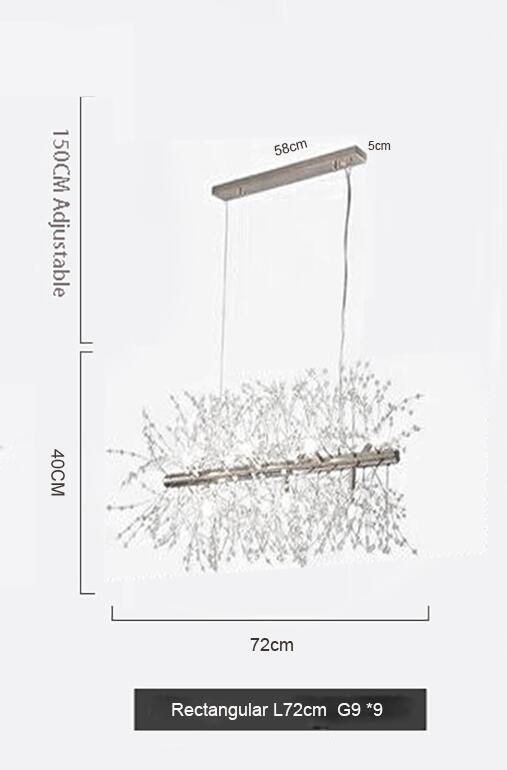 Lång: 70cm 9 ljus