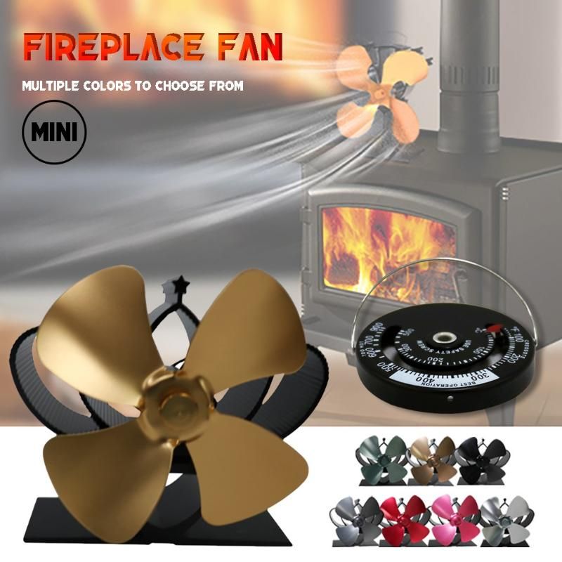 Ventilador De Chimenea De 4 Cuchillas S Quemador De Estufa Ventilador De Chimenea De 4 Cuchillas S Quemador De Estufa