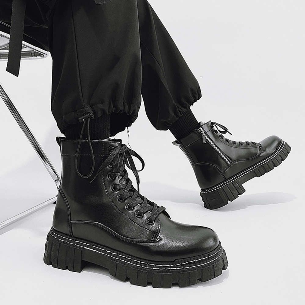 Compre Botas Botas Masculinas Moda Martin Estilo Britânico 2021 New High Top  Versátil Trabalho Curto Roupas De Couro Dos Homens Barato | Entrega Rápida  E Qualidade | Pt.Dhgate