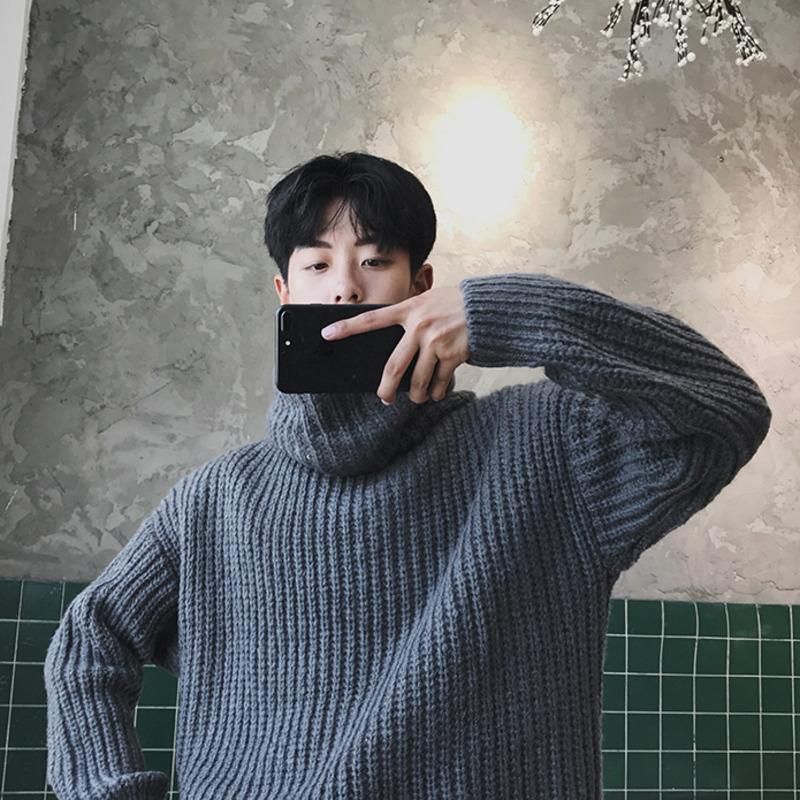 Mens Sweaters Men Turtleneck Sweater 