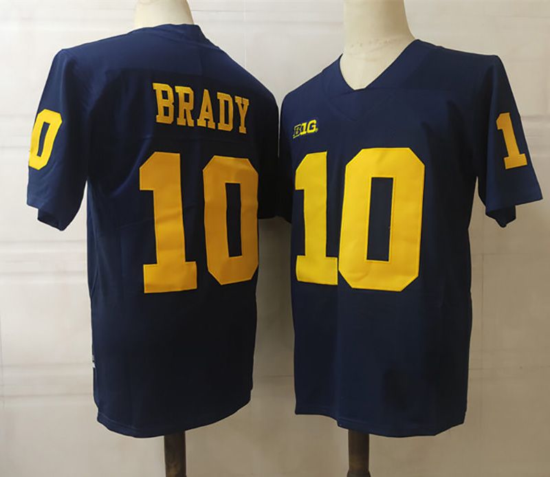 10 Tom Brady Navy Jersey