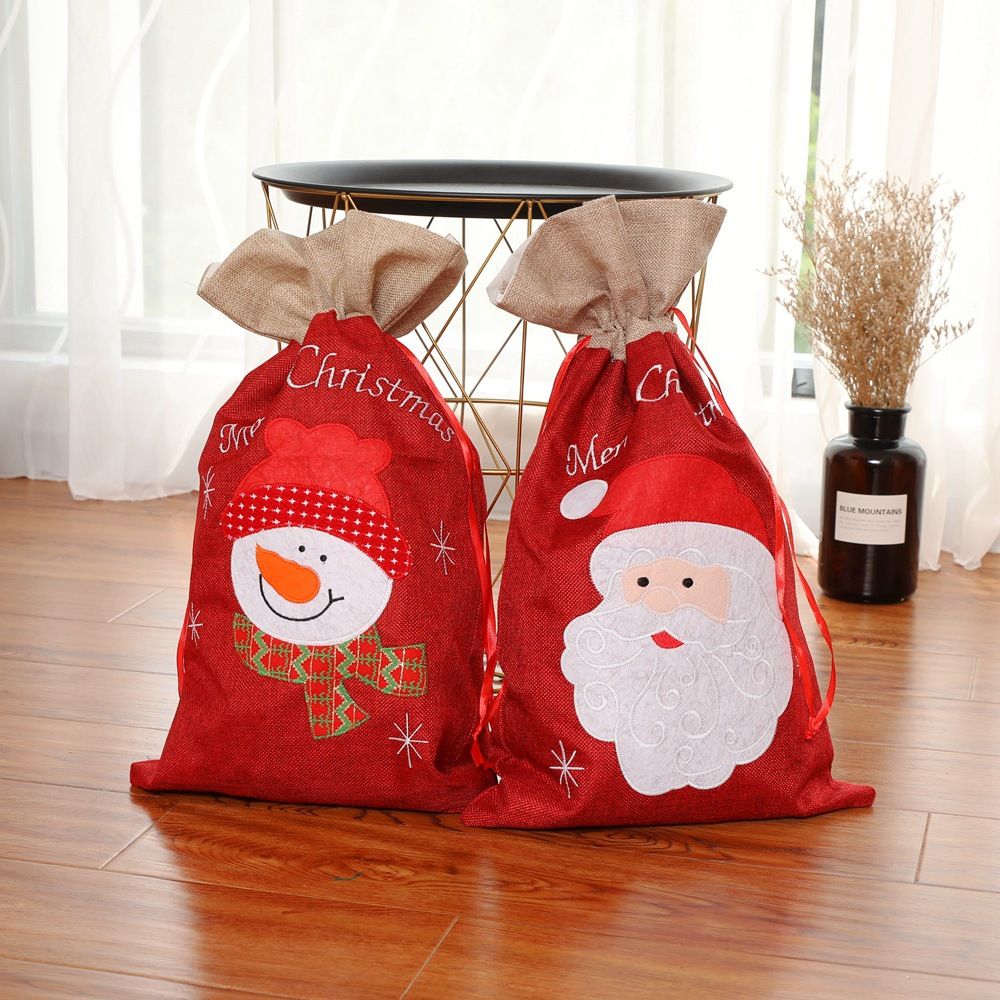 large drawstring gift bolsas