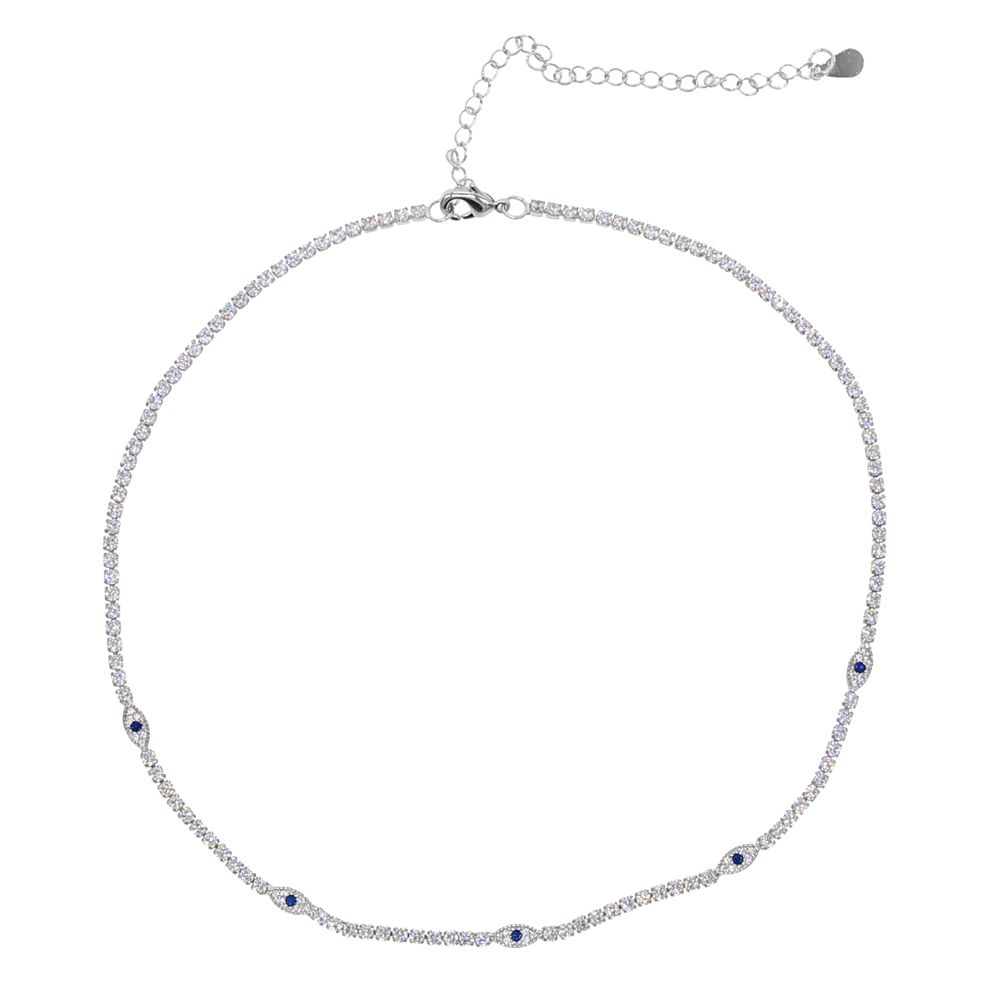 Silver halsband-32 med 8 cm