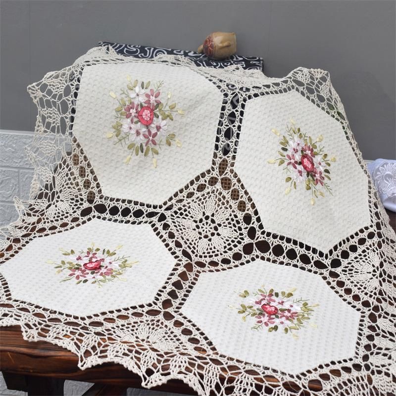 Mantel cuadrado de algodón de ganchillo clásico característica cubierta de la mesa de café para dormitorio balcón decoración de ocio Nappe Mantel cuadrado de algodón de ganchillo clásico característica cubierta de la mesa de café para dormitorio balcón decoración de ocio Nappe