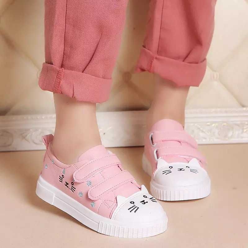 Zapatos casuales para niños para niñas zapatillas de deporte de gato de animados niños zapatos