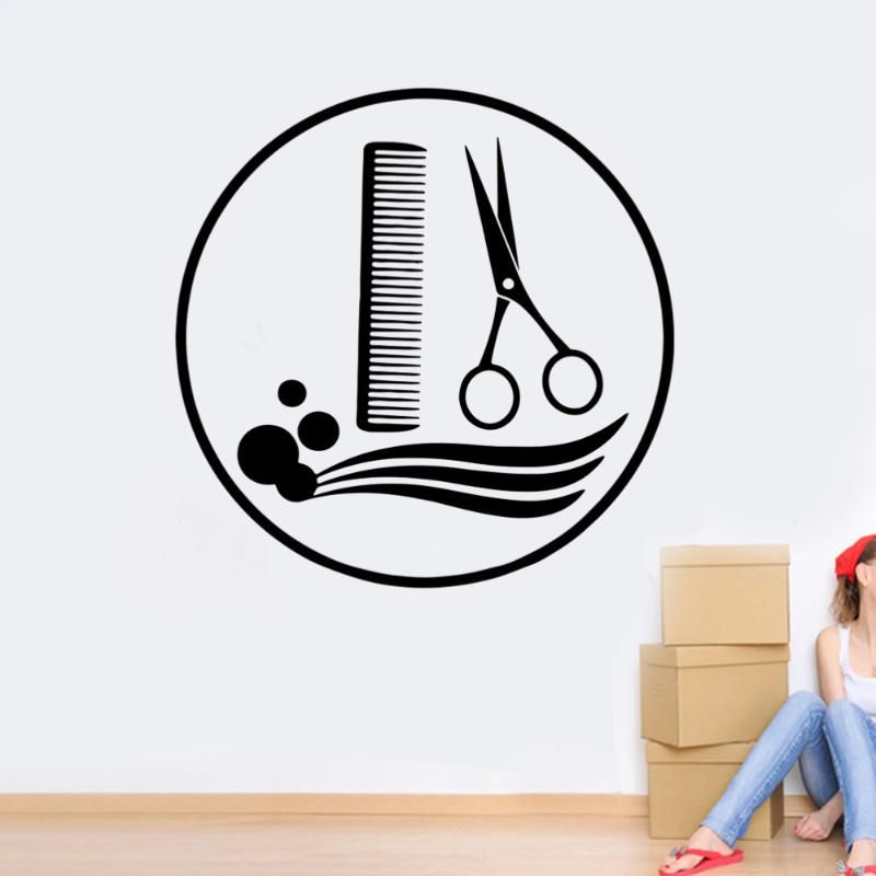 Hair Salon PVC Background Wallpaper Adhesive Wall Decals for Barber Shop Hair Salon PVC Background Wallpaper Adhesive Wall Decals for Barber Shop