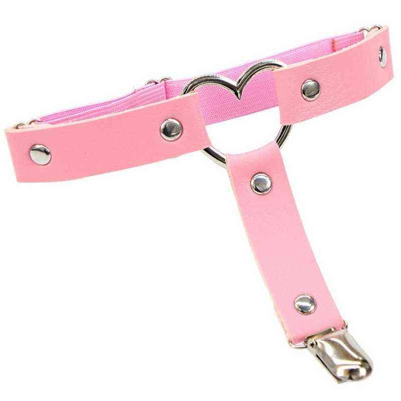 Ceinture de jarretière rose