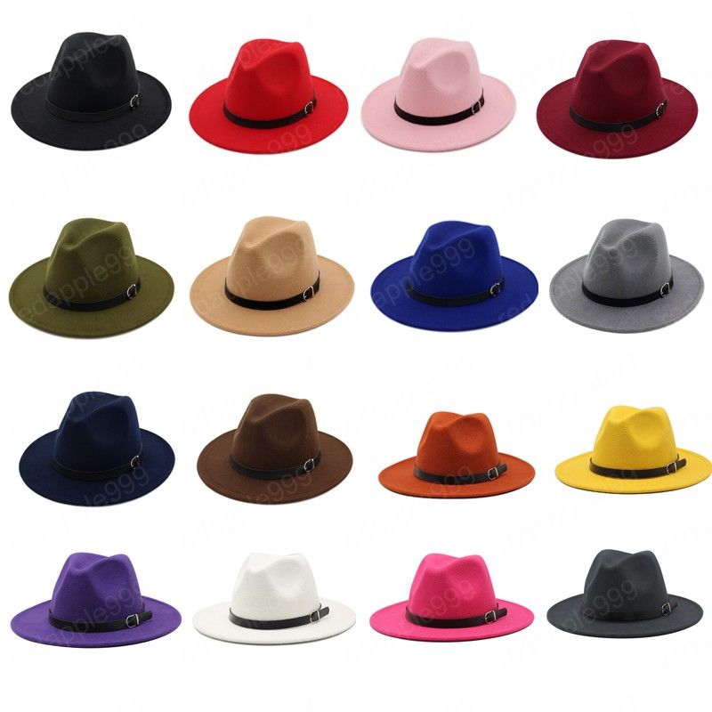 New Fedora cintura cappello uomo donne imitazione woolen primavera inverno  feltro cappelli uomo moda jazz cappello europeo americano tappi rotondi  capitale 2022 Da redapple999, 6,53 € | DHgate Mobile