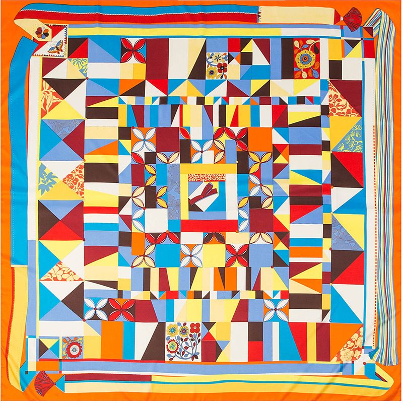 Géométrie orange-trigonométrique 130cm