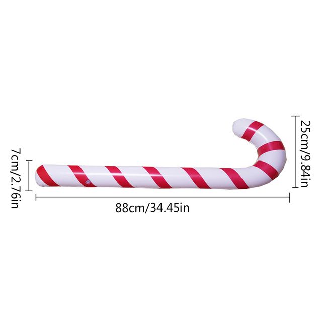 Inflatable christmas cane