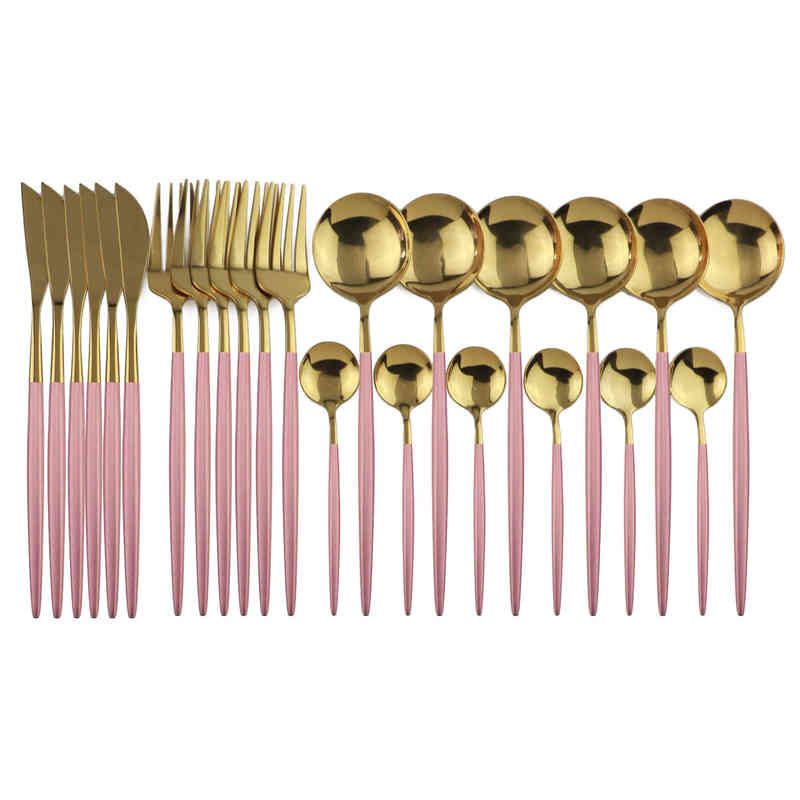 24pcs rosa guld