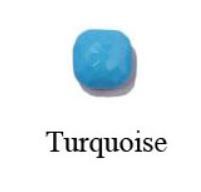 Turquiose-Rose Gold Farbe