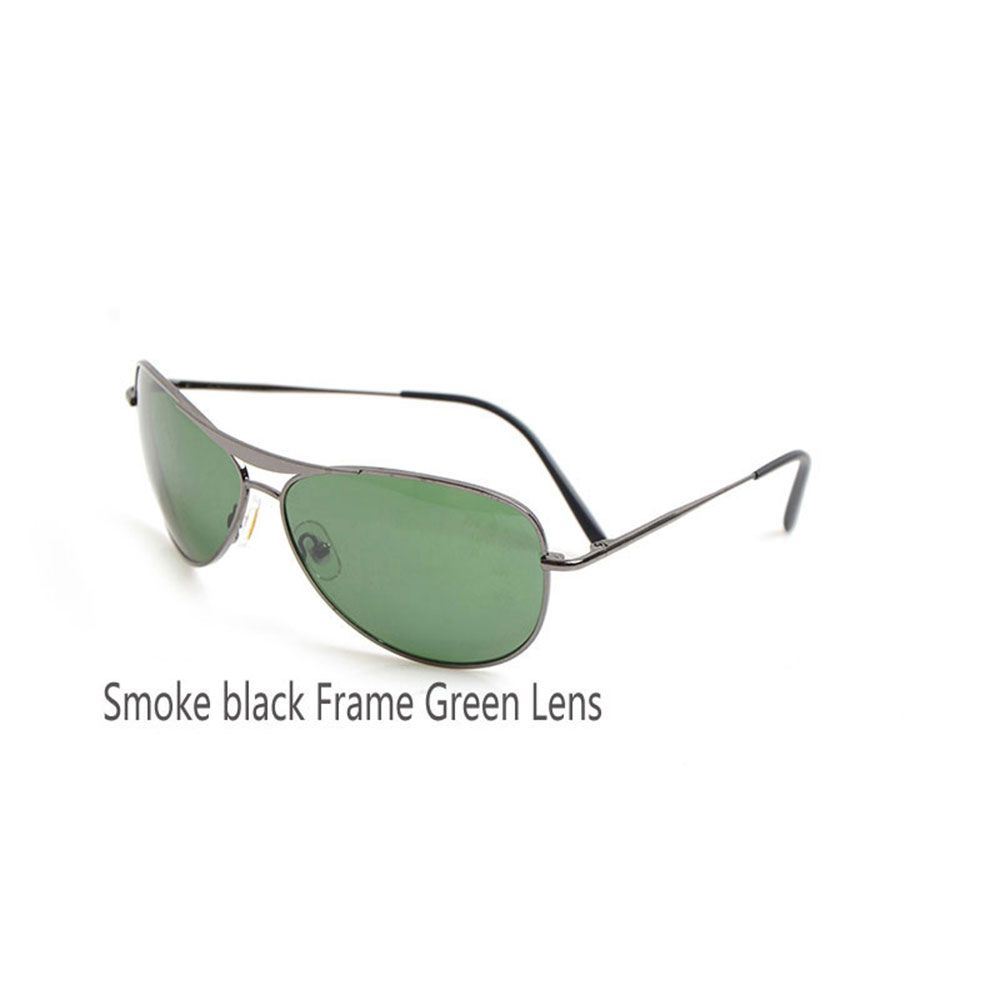 8015 smoke black frame green lens