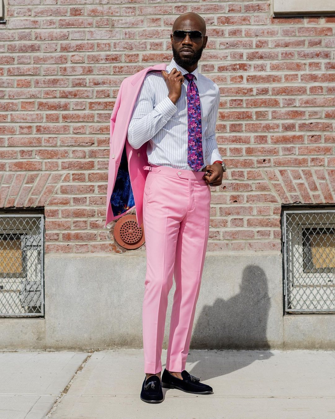2021 African Pink Mens Suits Prom 