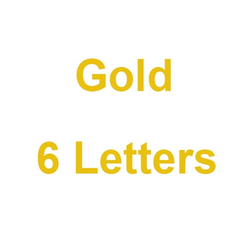 Gold 6 lettere-18 pollici catena di corda