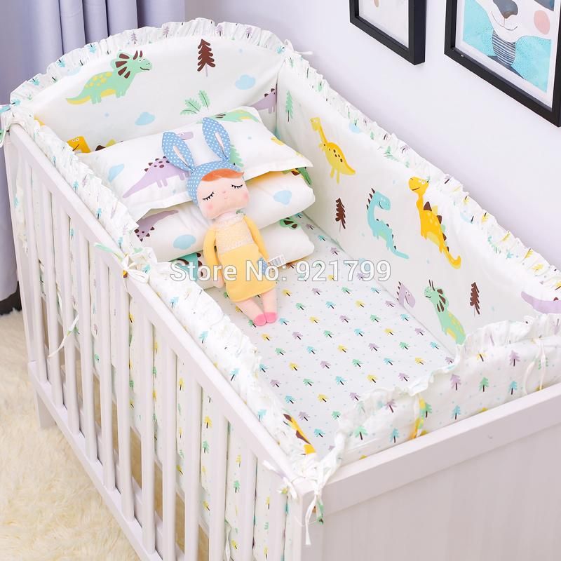 Baby Cot Bumper Cushion Set (6pcs)