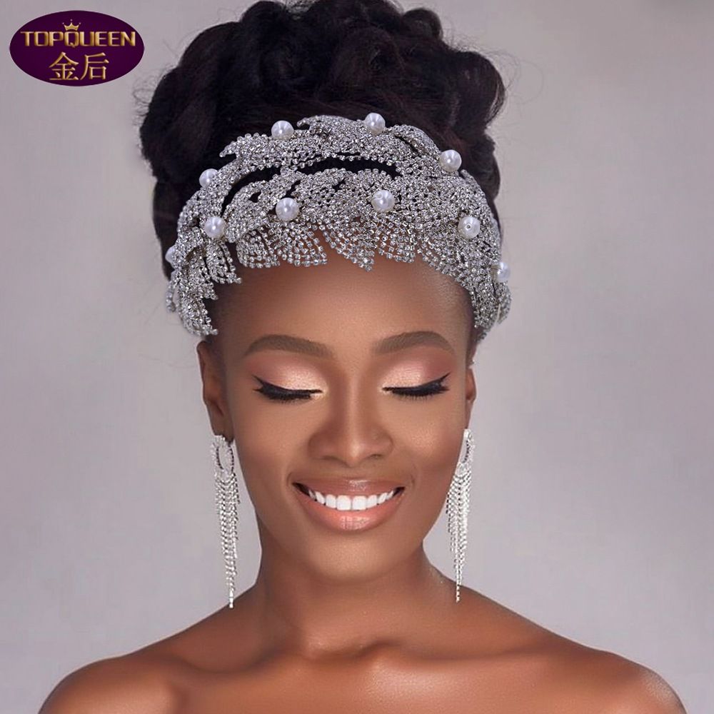 Leaf Diamond Pearl Tiara Baroque Crystal Bridal Headwear Crown Rhinestone with Wedding Jewelry Hair Accessories Diamond Leaf Diamond Pearl Tiara Baroque Crystal Bridal Headwear Crown Rhinestone with Wedding Jewelry Hair Accessories Diamond