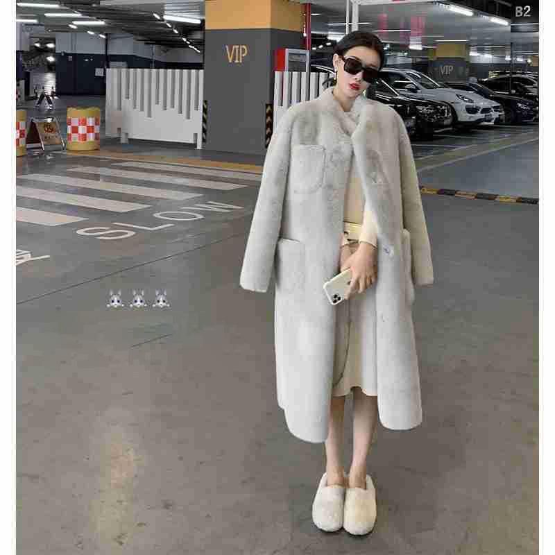 Damen Pelz Faux Winter Nerz Luxus Jacken Mäntel Dicke Warme Elegante Koreanische weibliche Streetwear Hohe Qualität 2021 Mode Kleidung