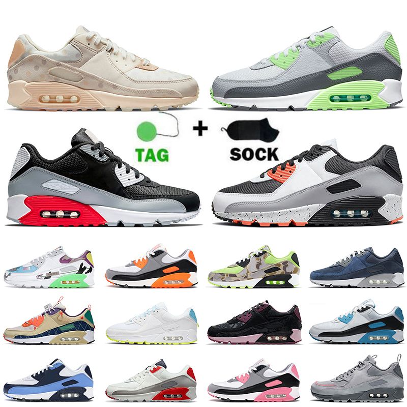 Acquistare Nike Air Max Airmax 90 Donna Uomo Scarpe Da Corsa Anni 90 Solar  Flare Rosa Marrone Camoscio Grigio Arancione Triplo Bianco Nero Off  Sneakers Sportive Taglia 46 Economico | Consegna Veloce