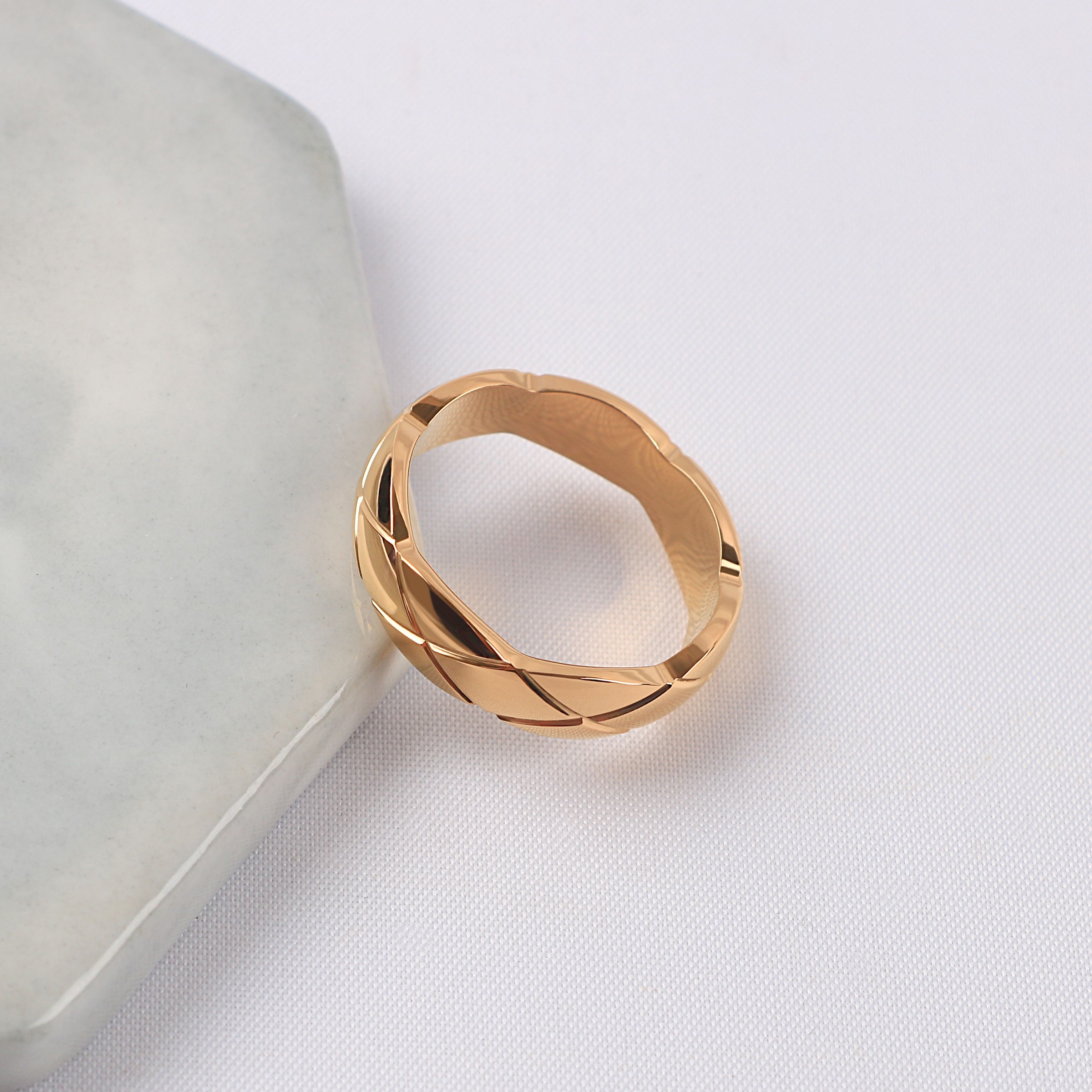 Rose Gold 6mm Plain Ring