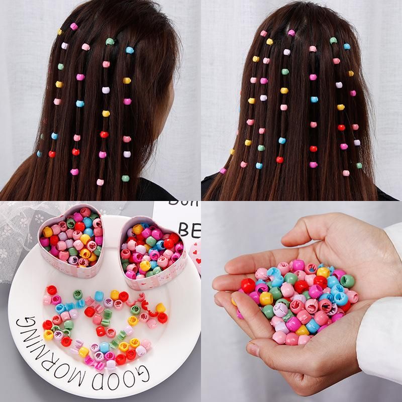 Accesorios para el 50-100pcs Colores caramelo Trenzas Beads de Headwear Mujeres Colorido