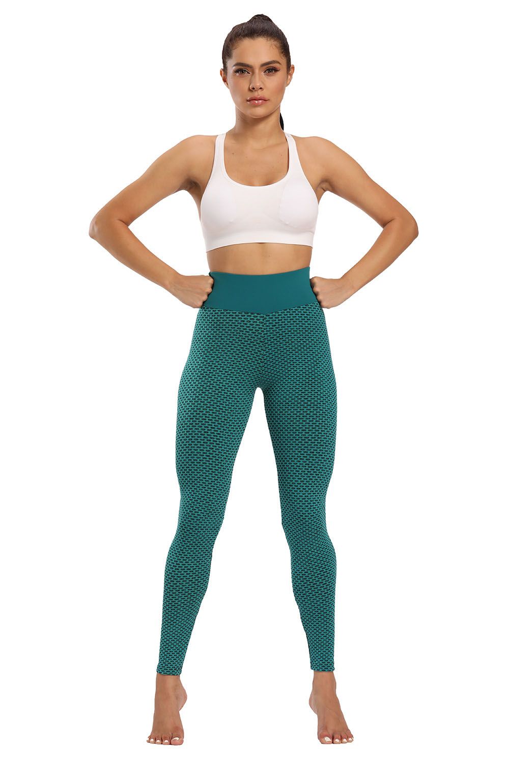 Ladies Fitness Pantalones deportes Ocio de ocio Levantamiento de la cadera Pantalones de yoga Pilates Pant 