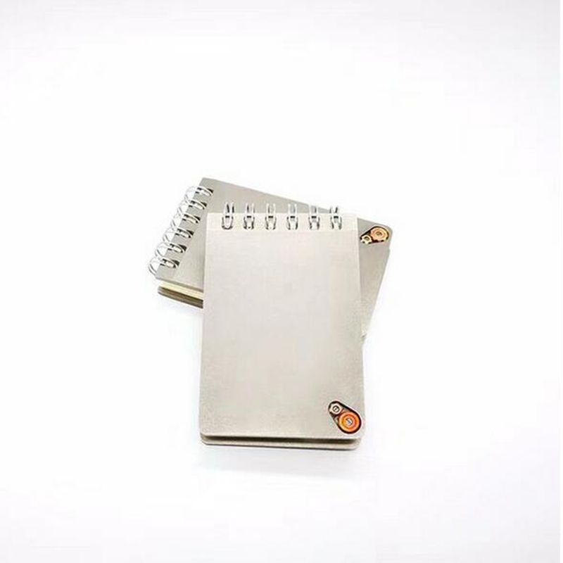 Tactical EDC TC4 Titanium Cover Portable Notebook Account Book Notepad 
