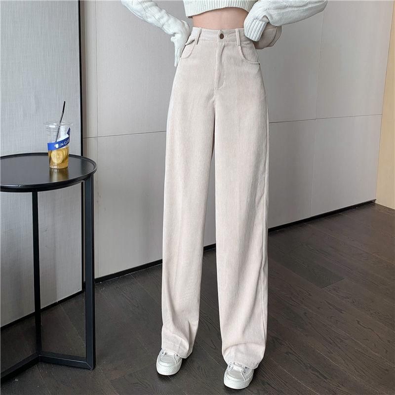 Compra Pantalones Para Mujer Capris 2021 Moda Mujeres Primavera Otoño  Vintage Straight Zipper Cuadrado Mujer Elegante Cintura Alta Pantalón  Suelto Largo O328 Barato | Entrega Rápida Y Calidad | Es.Dhgate