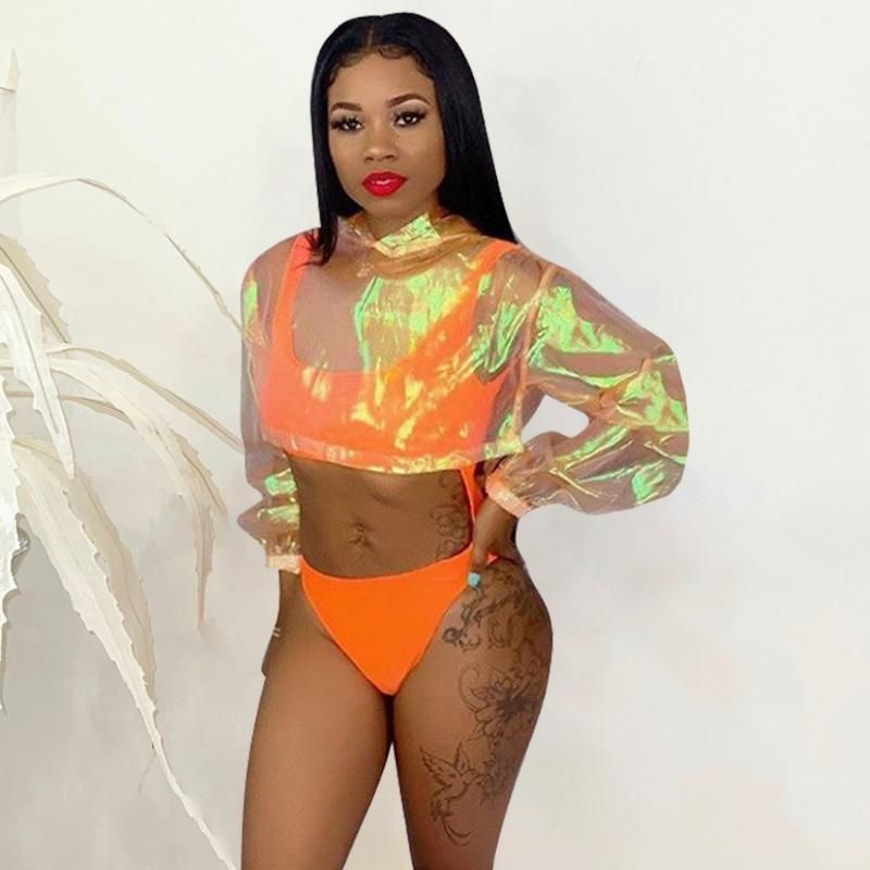 Womens Swimwear Sexy Women Mesh Bikini 