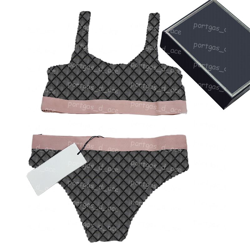 black /pink waist bra set #662