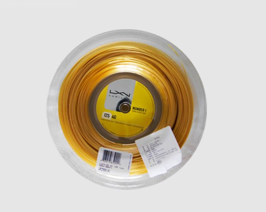 Black reel racket tennis string durability rough power same as LUXILON 
